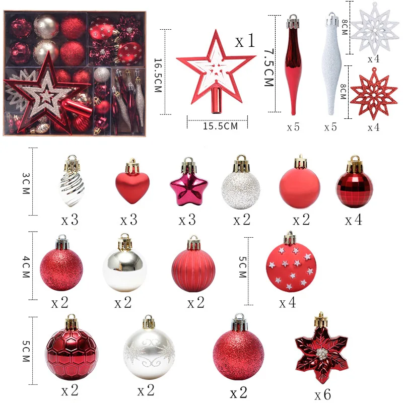 Christmas Decorations Balls Christmas Decoration Supplies Tree Ornaments Christmas Ball