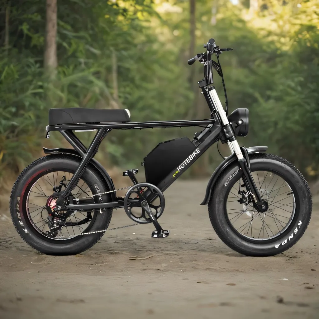 Hybrid Electric Bike 48v 500W 750W 1000W Fatbike Mountain 20 Inch Fat Tire E Bike Full Suspension Mountain Electric Bike