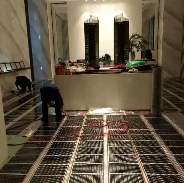 Factory custom PTC electric underfloor heating roof pad graphene heat mat