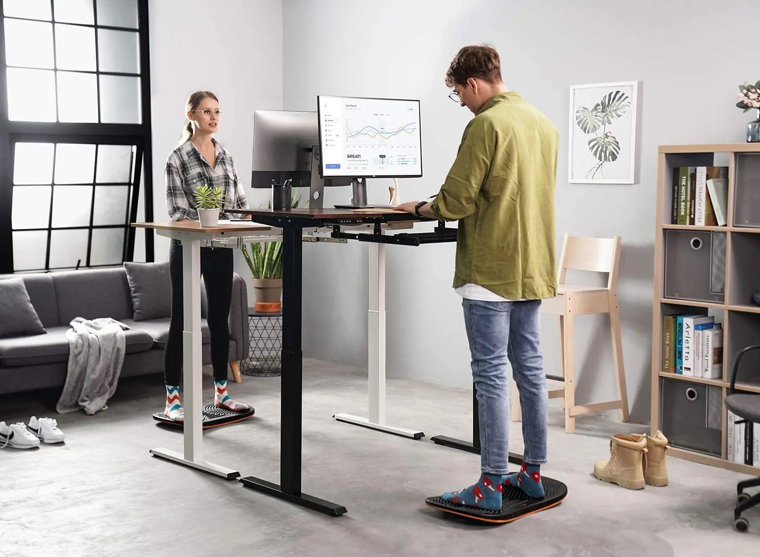 Новый стоячий стол Amazon коврик против усталости Wii Fit балансировочная