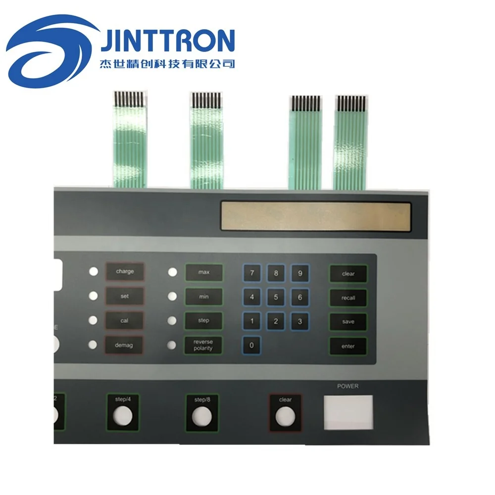Keyboard membrane PET tactile metal dome overlay keypads control panel membrane switch customized