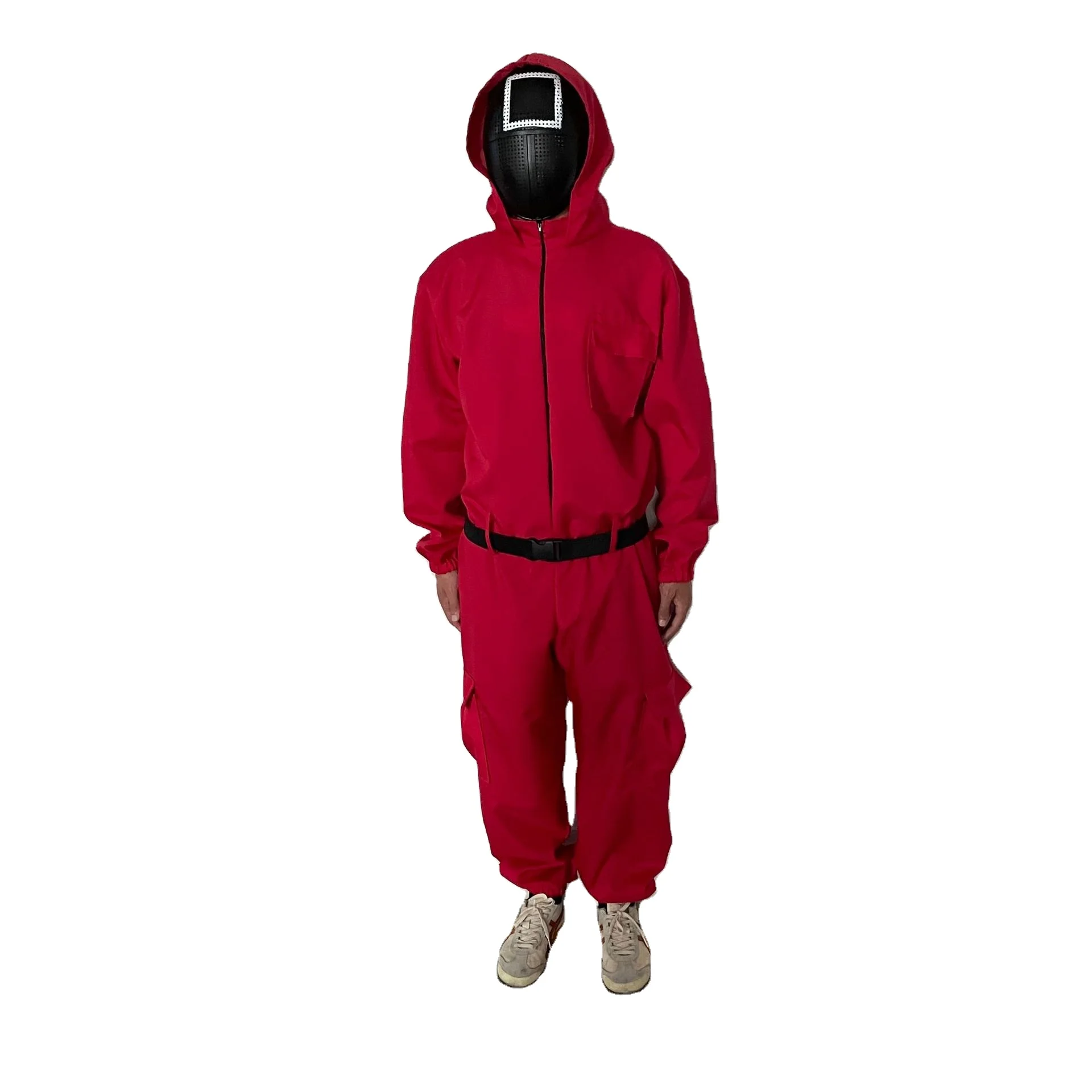 Squid game cosplay set Squid game red jumpsuit face mask a complete set of holiday costumes