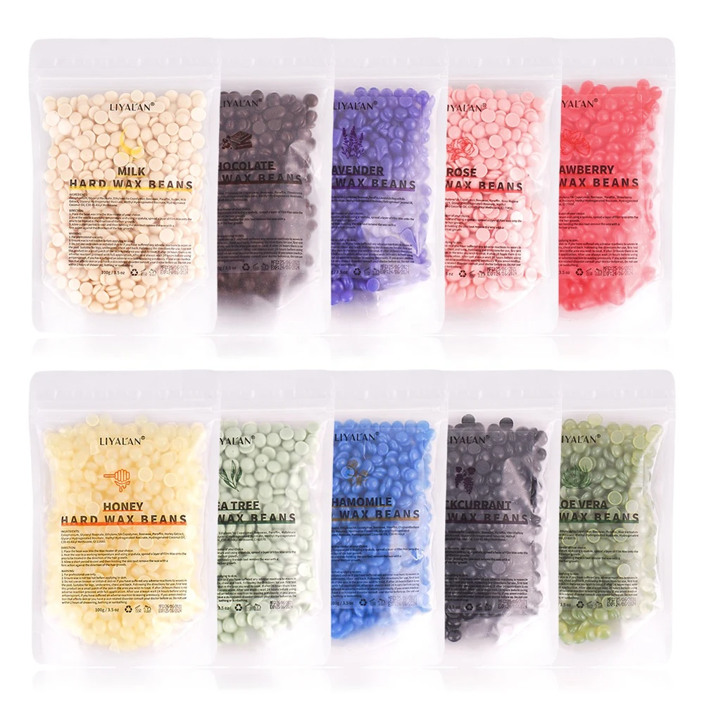 Wholesale Bulk Hot Film Sugar Waxing Face Body Legs Armpits Depilatory Hard Wax Beans For Hair Removal