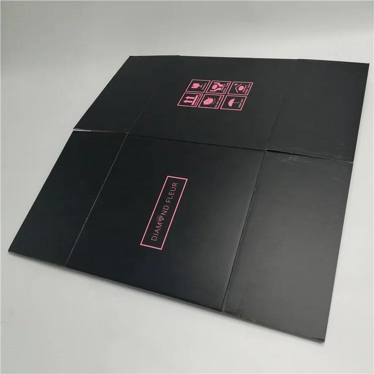 Accept Custom Logo Flower Shipping Box Corrugated Paper Carton Packaging Rose Box Hot Sale