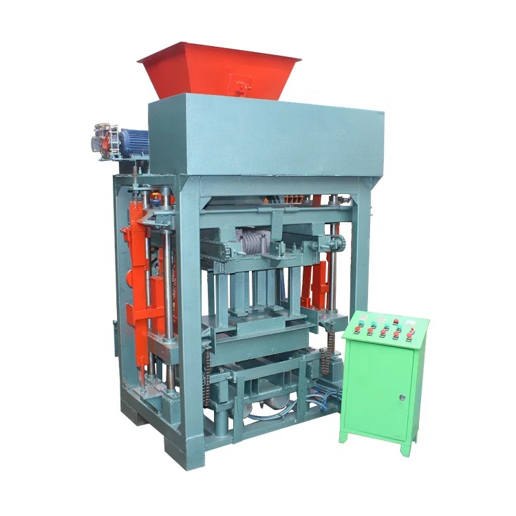 
Skillful Manufacture Semi Automatic QT4-40D Diesel Engine Interlocking Brick Making Machine 
