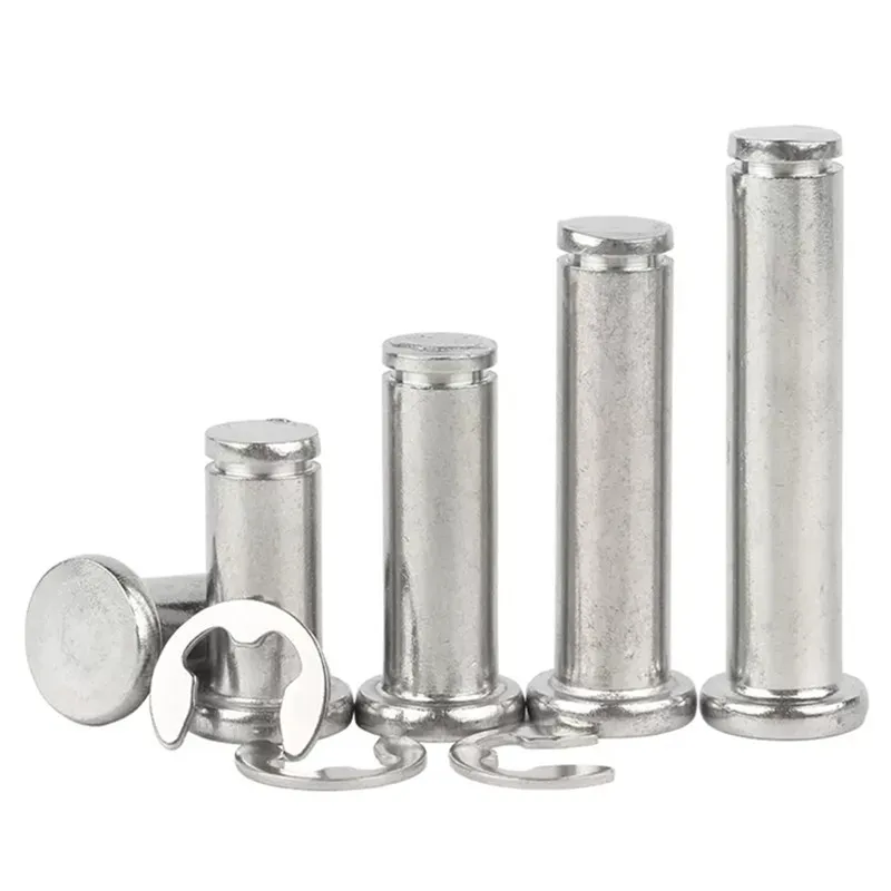 M3 M4 M5 M6 M8 M10 M12 Round Flat head Stainless Steel 304 316 Clevis Pin with groove
