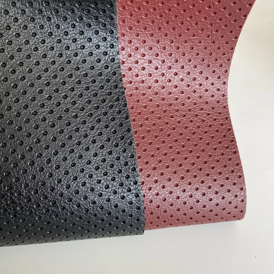 New Product perforated pvc leather car dashboard pvc leather hole pvc leather for car interior for sofa for bags
