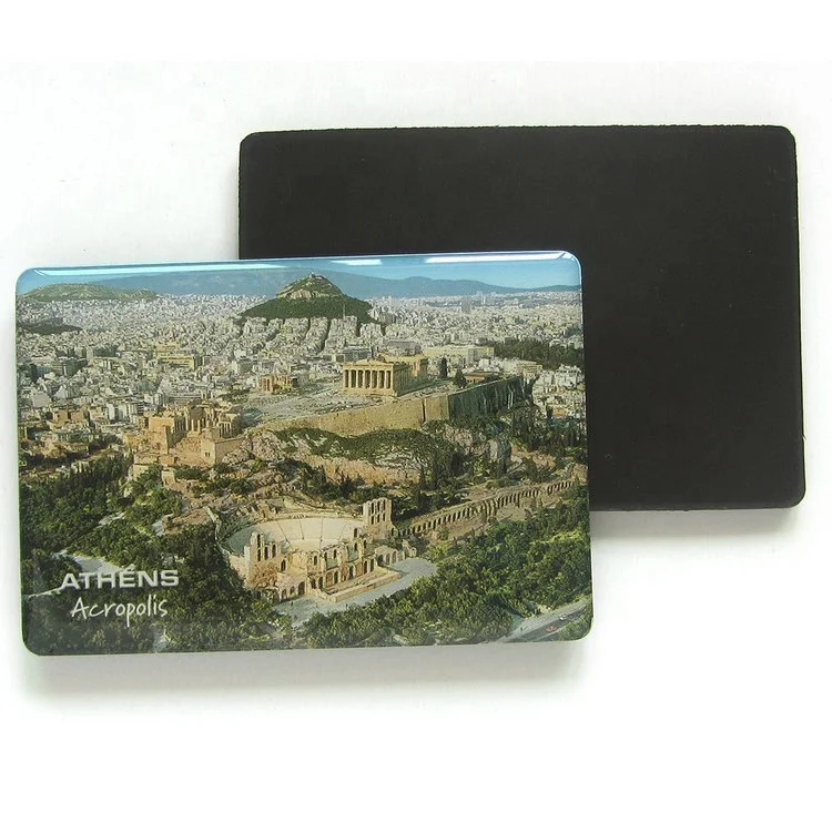 customized design business card size souvenir epoxy resin coating fridge magnet