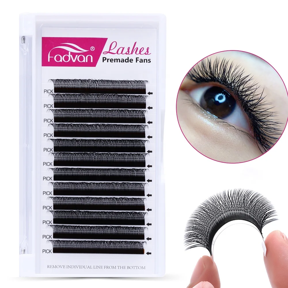 
Yy Style Cilia Fadvan Hand Planted Easy Fanning Volume Lashes Y Shape Russian Volume Premade Fans Ciglia Yy Wire 