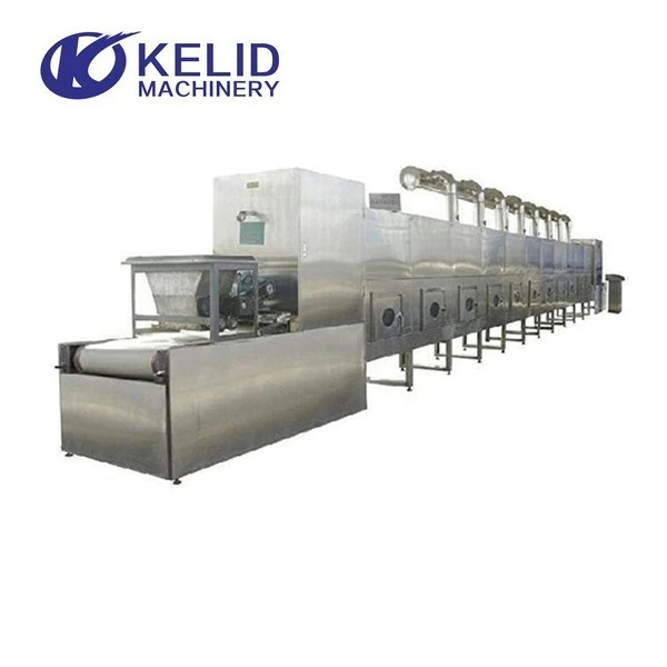 Industrial Tunnel Type Automatic Plantain Herbal Microwave Drying Machine