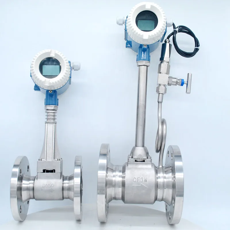 Digital Textile Flow meter Steam Gas Vortex Type DN50 DN80 LUGB Steam Flow meter 4-20mA