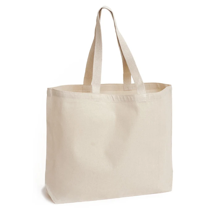 High quality wholesales costom white shopping handled canvas bag