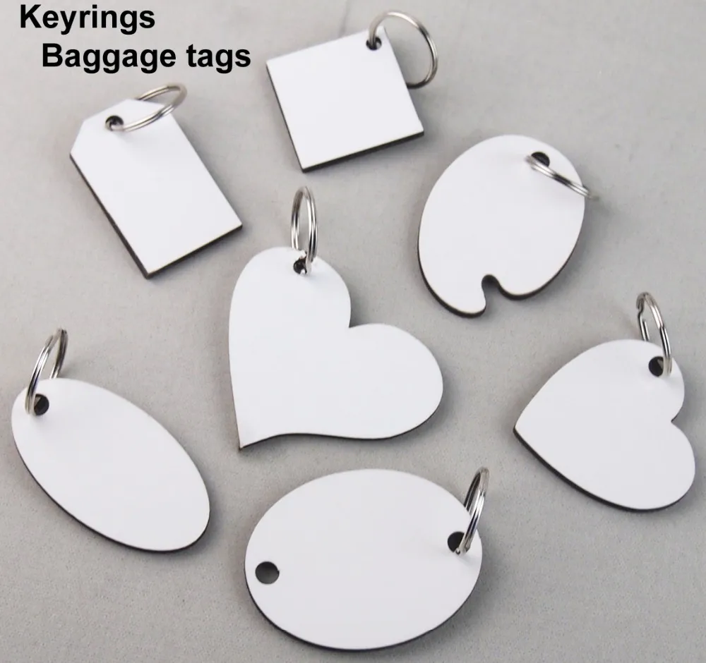 Индивидуальный Новый дизайн DIY Печатный сублимационный MDF пустые Брелоки для ключей форма доски рисования двусторонние брелоки