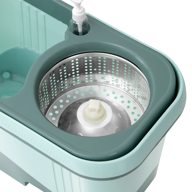 China Manufacture Long Telescopic Handle 360 Spin Plastic Mopper Floor Cleaning Mop With Bucket