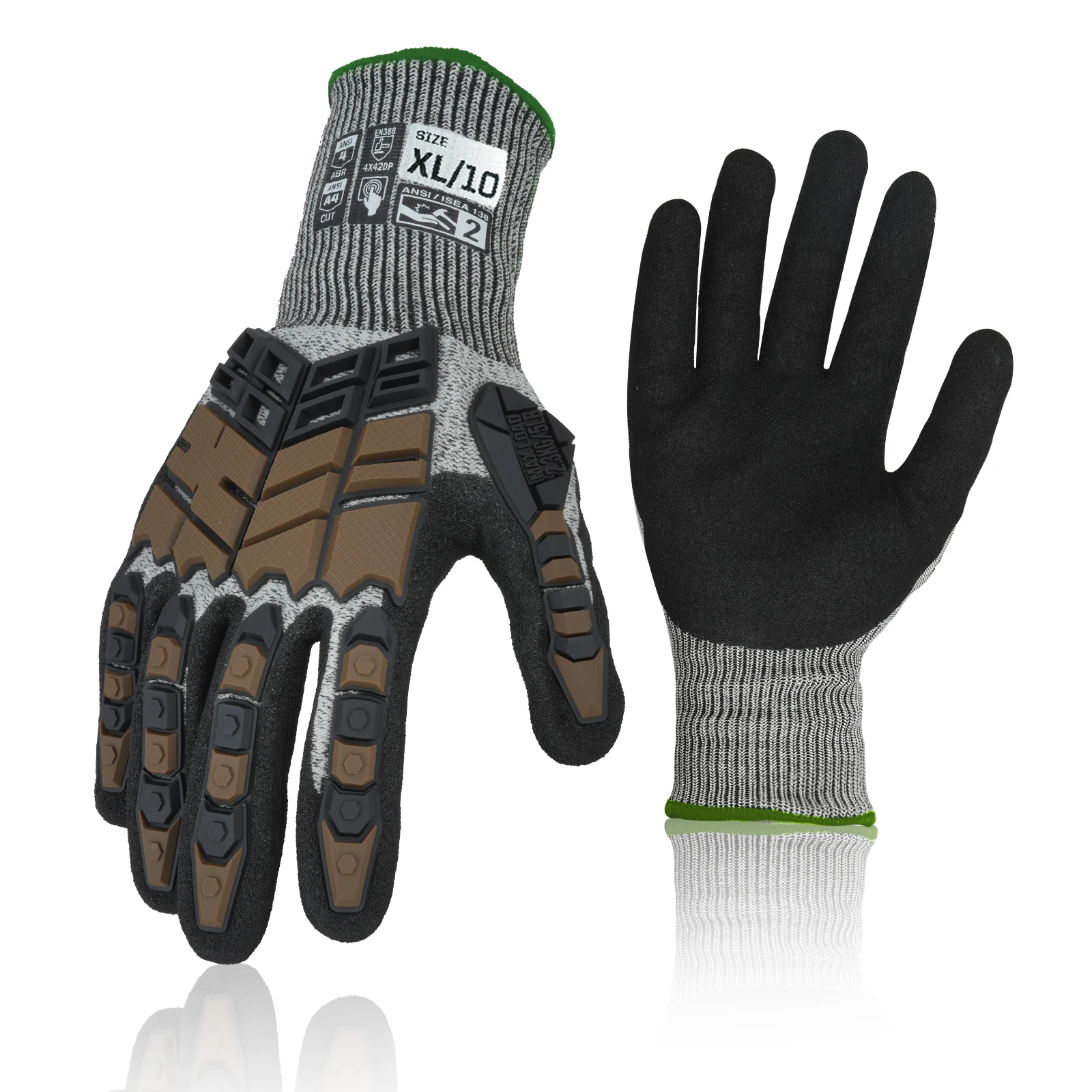 2024 A5 Cut-Resistant Work Gloves TPR Anti-Impact Waterproof Safety Protective Gloves