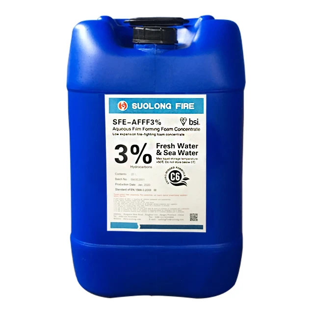 Сертификация EN Suolong AFFF3 % концентрат пены для формования водной пленки