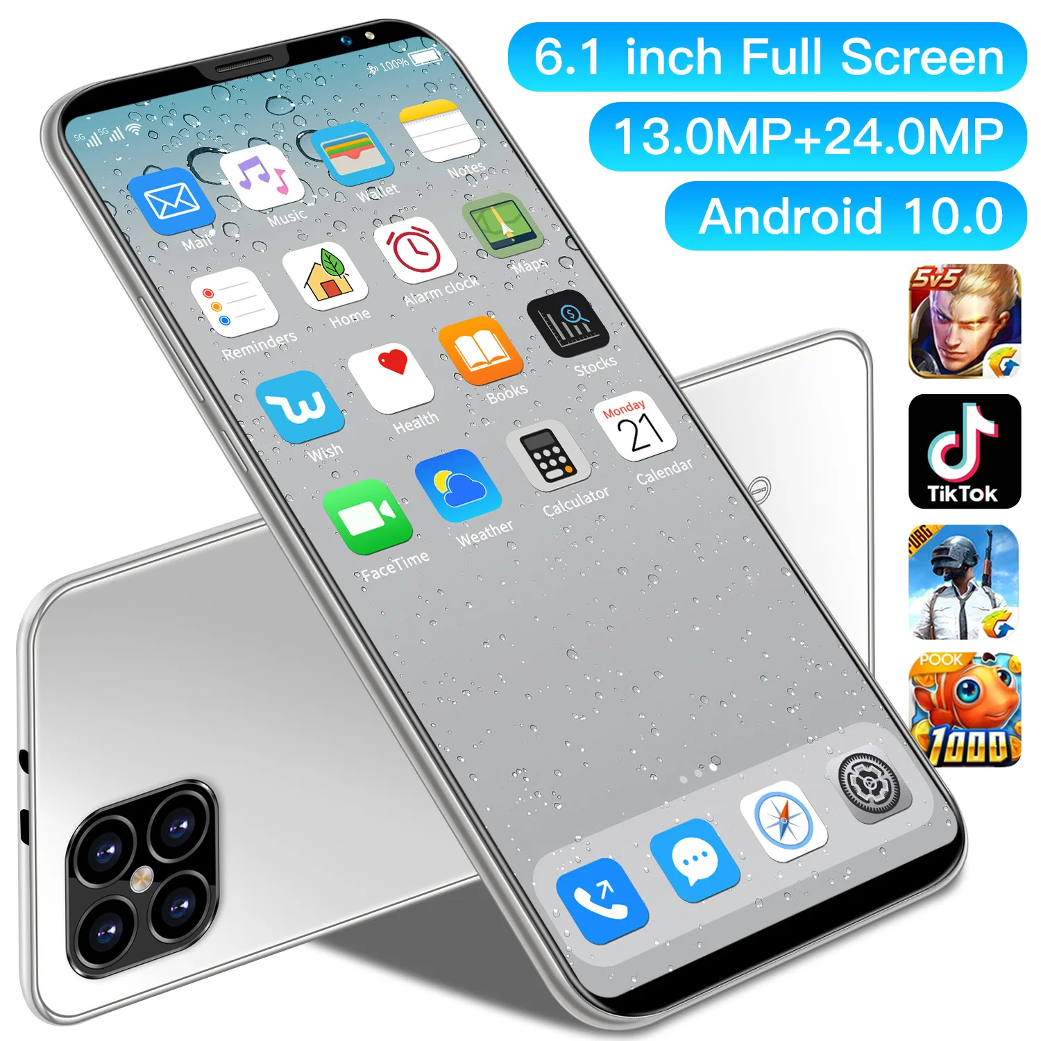 global 5G i12 pro mobilephone 6.1 inch Unlock phones 12GB+512GB 4800mAh 1080*2320 dual sim dual standby smartphone
