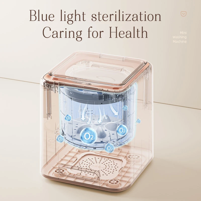 7L Portable Washing Machine for clothes Sterilization Self-cleaning Small Washing Machine for Underwear Baby Clothes