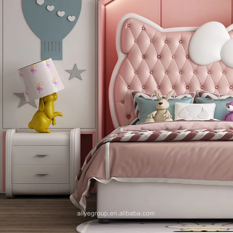 2020 Foshan factory good price children hello kitty bedroom furniture set
