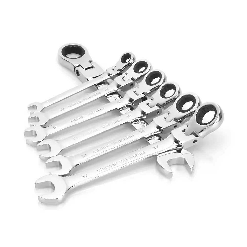 6-32 mm Open End Combination spanner set Metric torque wrench CRV ratcheting wrenches  ratchet wrench set
