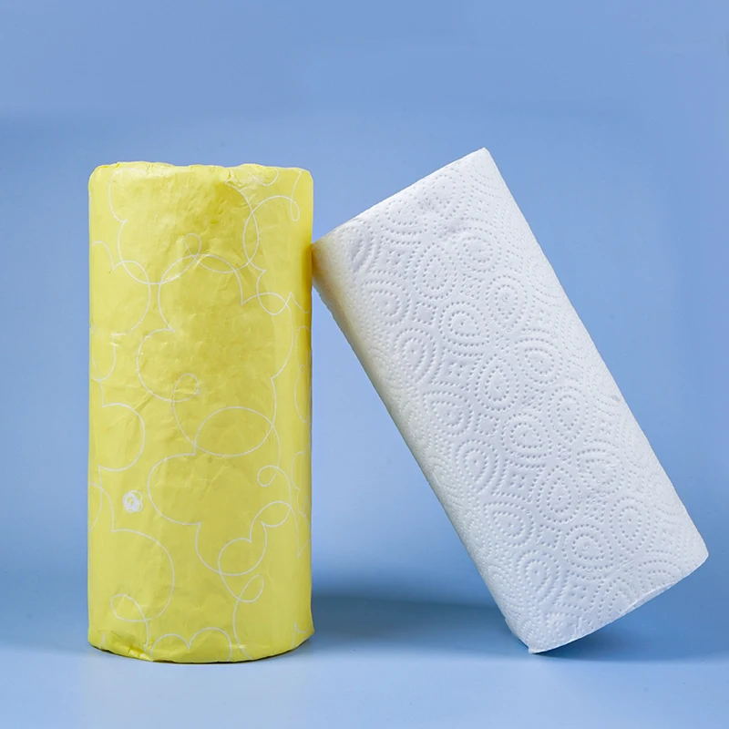 2 ply Factory Price OEM customized tough 100% Virgin Bamboo Pulp Kitchen paper roll