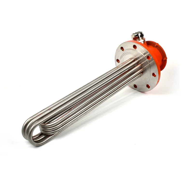 BRIGHT Explosion-proof Electric 380V 30KW 6U Flange Immersion Waste Oil Heater Element for Storage Tanks Heating