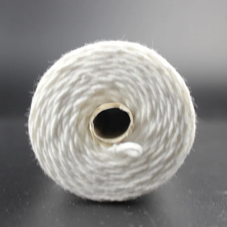 4mm Flat Braid Cotton Wick Rope for Oil Lamp Packaged in Roll for Lighting Packaging