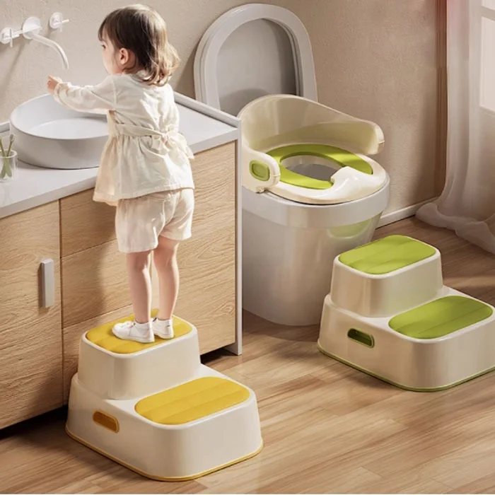 Hot Sale Dual Height Toddler Step Stool Multi-function Baby Step Foot Stool