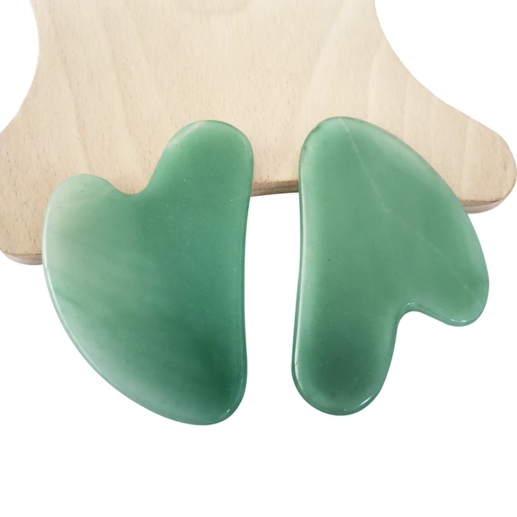 Natural Dong Ling Jade Stone Massage Tool Gua Sha Facial Tools Natural Jade Stone Guasha Board