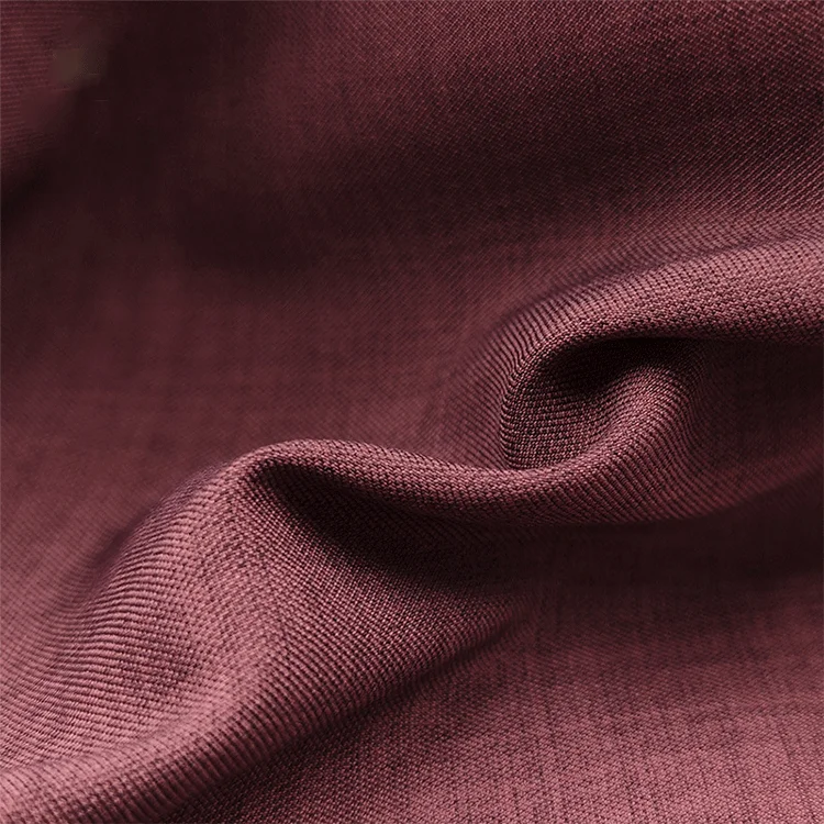 LIGUOTAI Textile crisp Lolis Stretch Polyester Twill Fabric rough linen-like cloth for Pants and suit