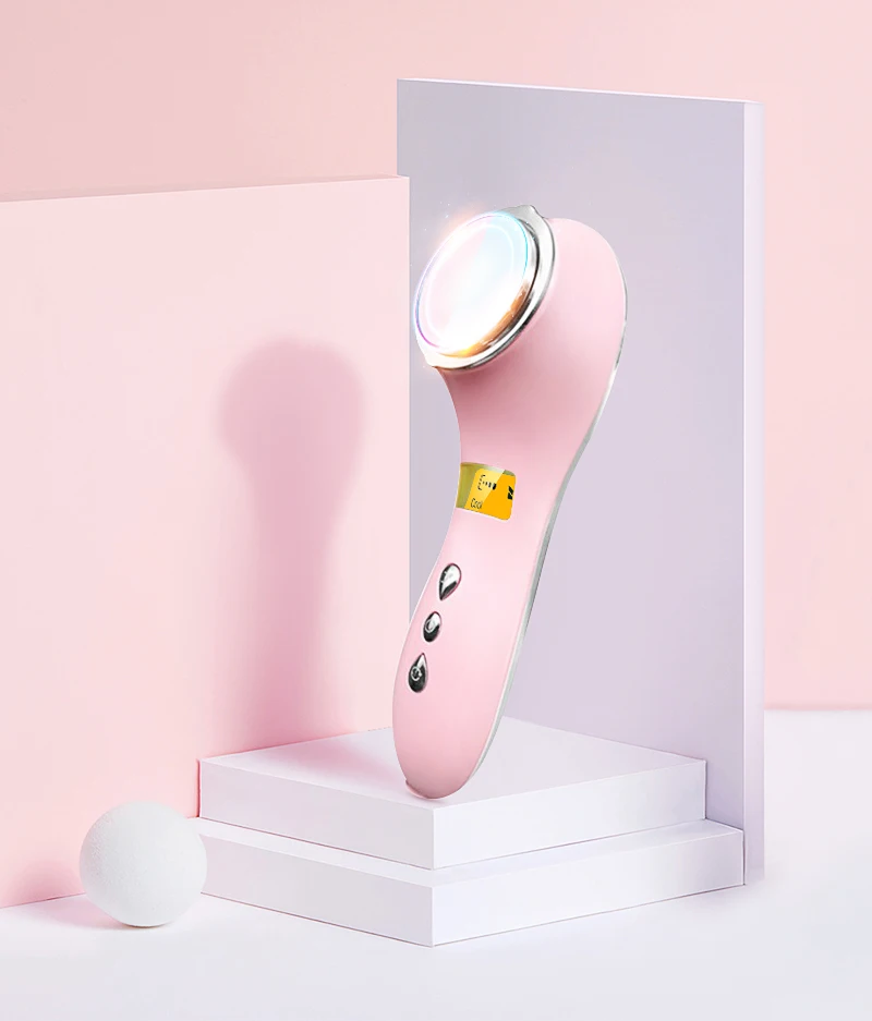 Low Price Face Massage Hot and Cold Skin Care Device Sonic Electric Rechargeable Cool Warm Facial Massager