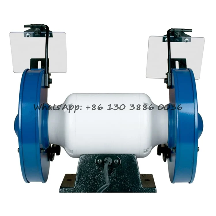 China Wholesale Workshop 550W Sand Belt Polishing Machine 200mm Electric Bench Grinder for Metal Sharpening Knives