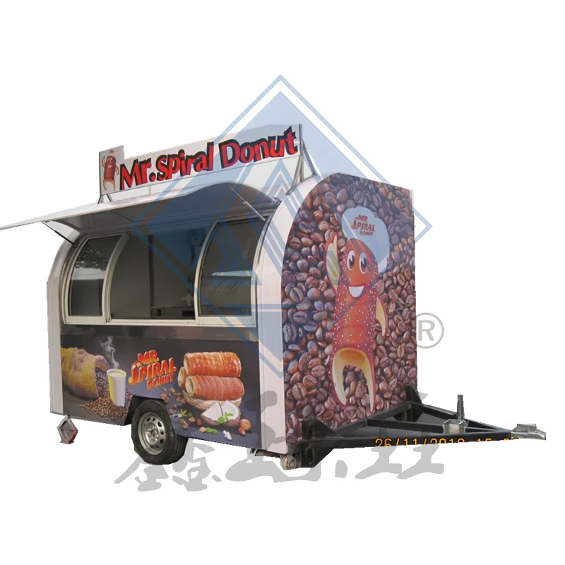 Two Wheeled Multifunctional Mobile Food And Dining Cart Night Market Dedicated Stall Cart Mobile FOOD Cart