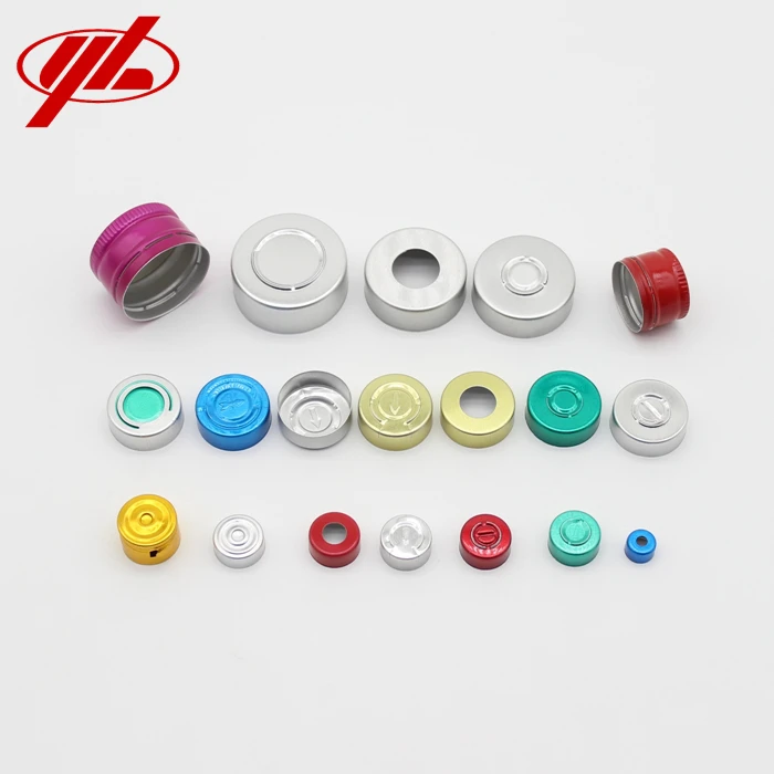 13mm 20mm 32mm Medicinal Aluminum Plastic Flip Top or Tear Off Vial Caps