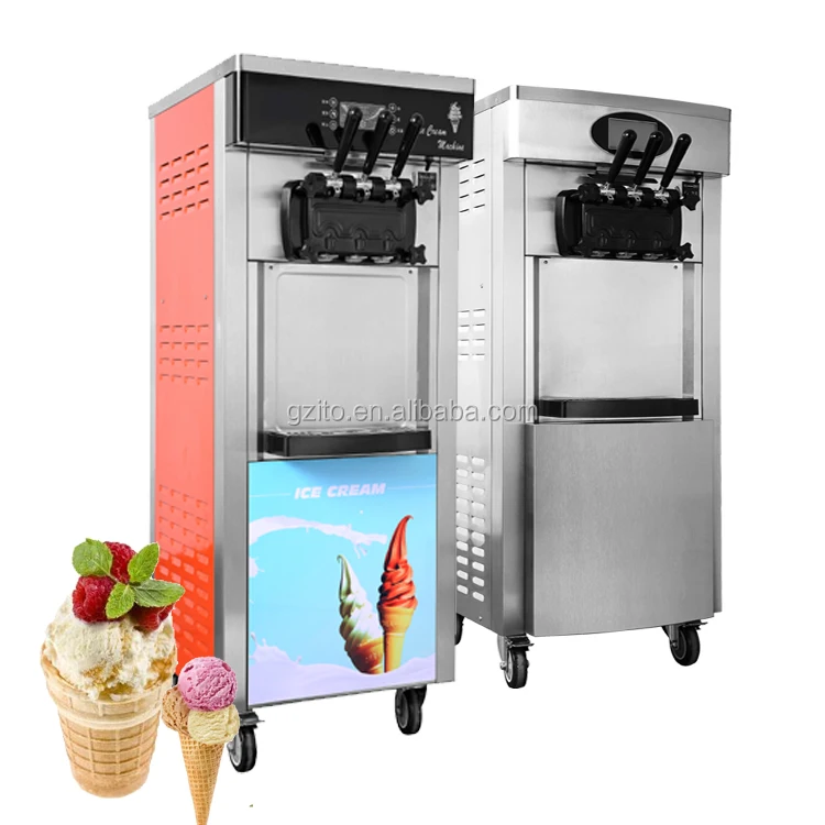 Portable Commercial Fruit Ice Cream Maker Fashion Frozen Ice Cream Machine