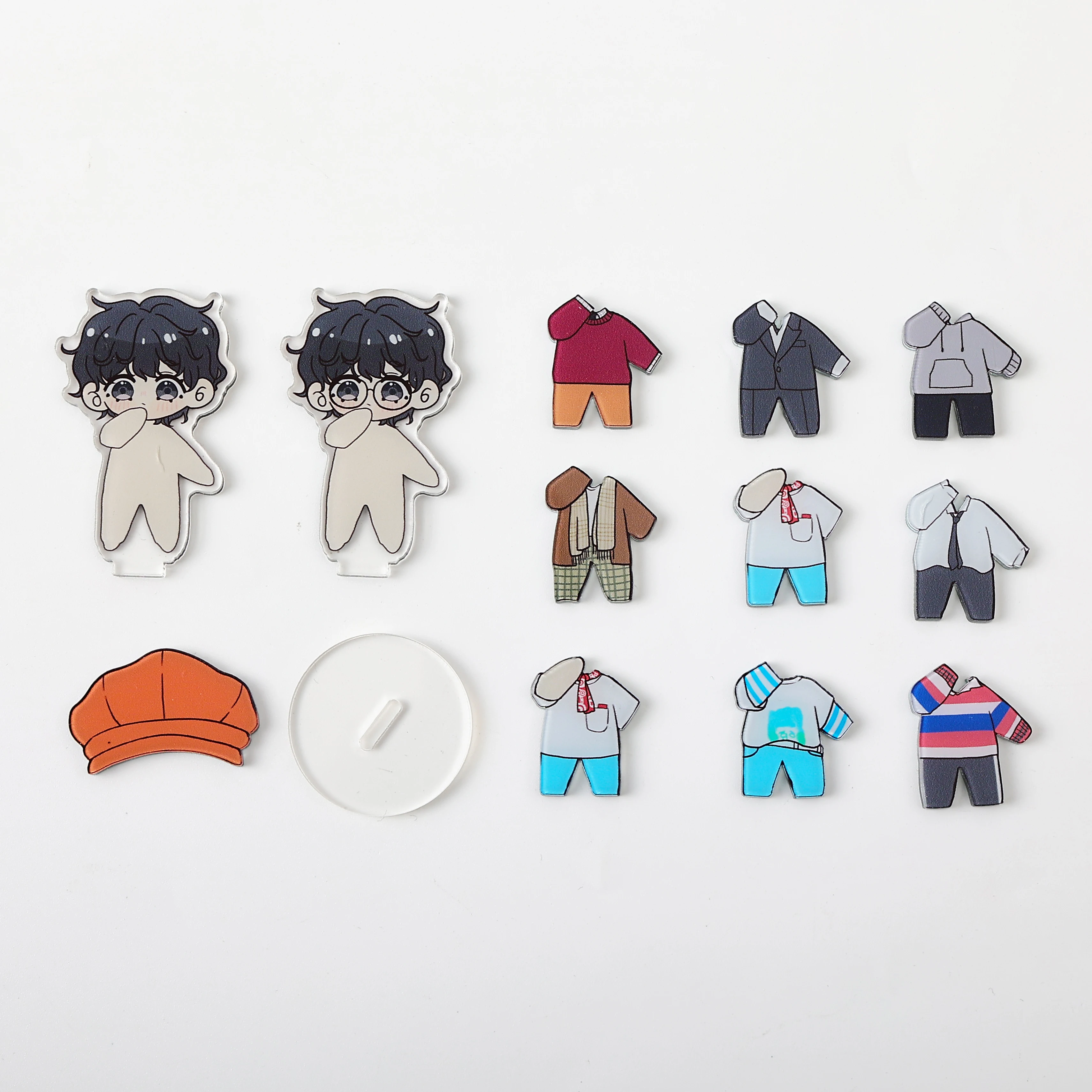 CNAWO Custom Clear Acrylic Standee/Stand Magnetic Acrylic Change Clothes Plastic Stand