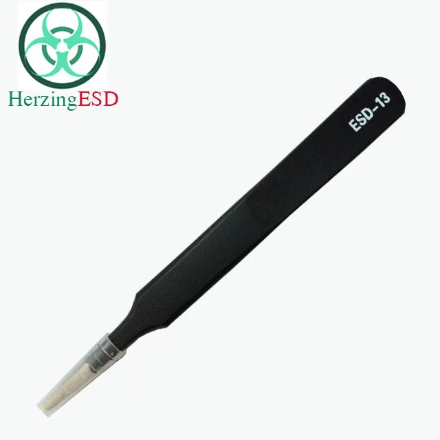 Высокое Качество Электронный ESD-14 ESD черный Пинцет из нержавеющей