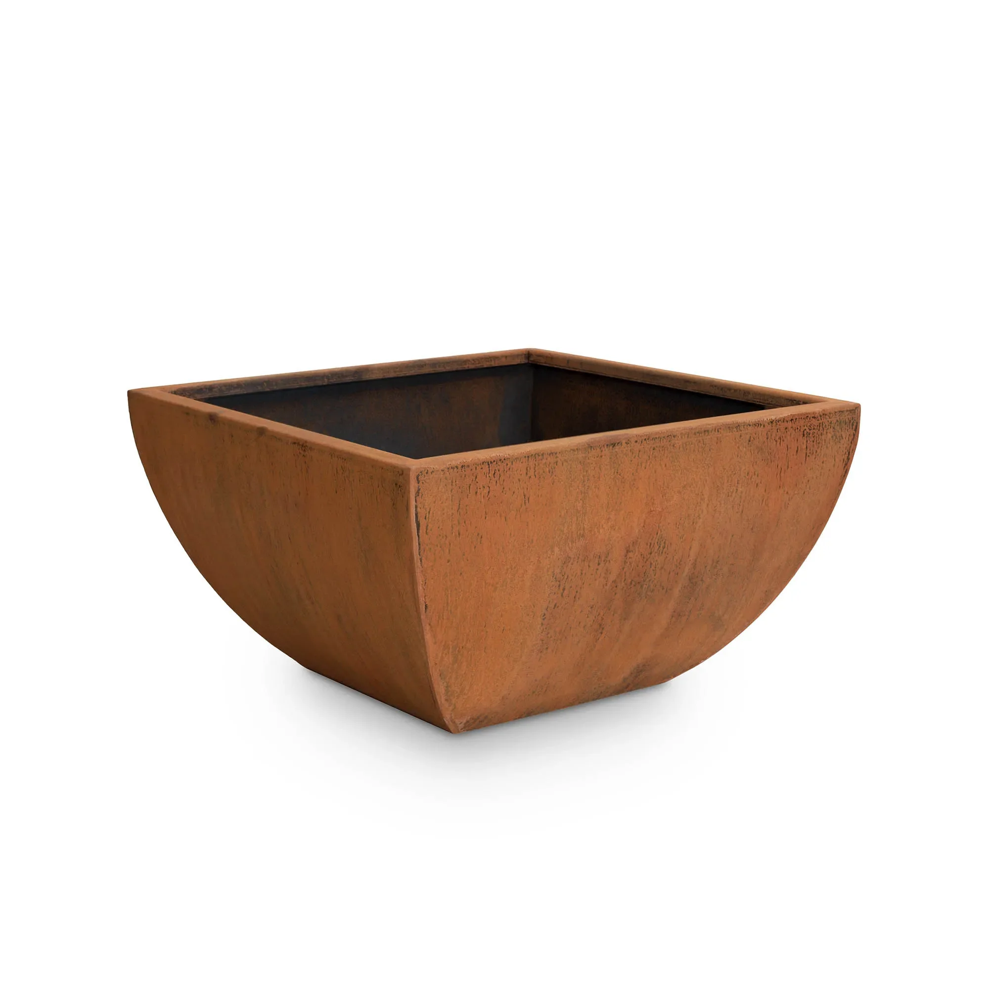 Factory Supply Outside Large Metal Flower Pots Outdoor Patio Decorative Plant Pots Garden Street Public Corten Steel Planter