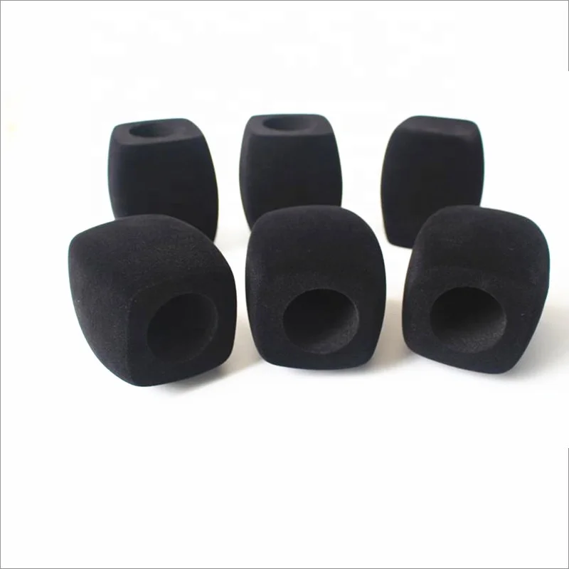 Необработанная пенопластовая отделка, губчатый микрофон с флокированной отделкой