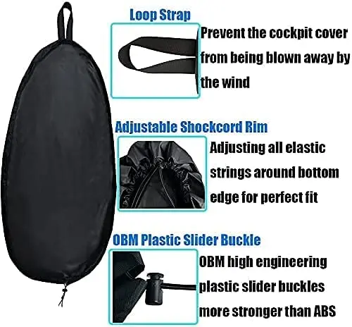 Customization Kayak Cockpit Cover Dust Sunblock Cover for Canoe Fishing Boat