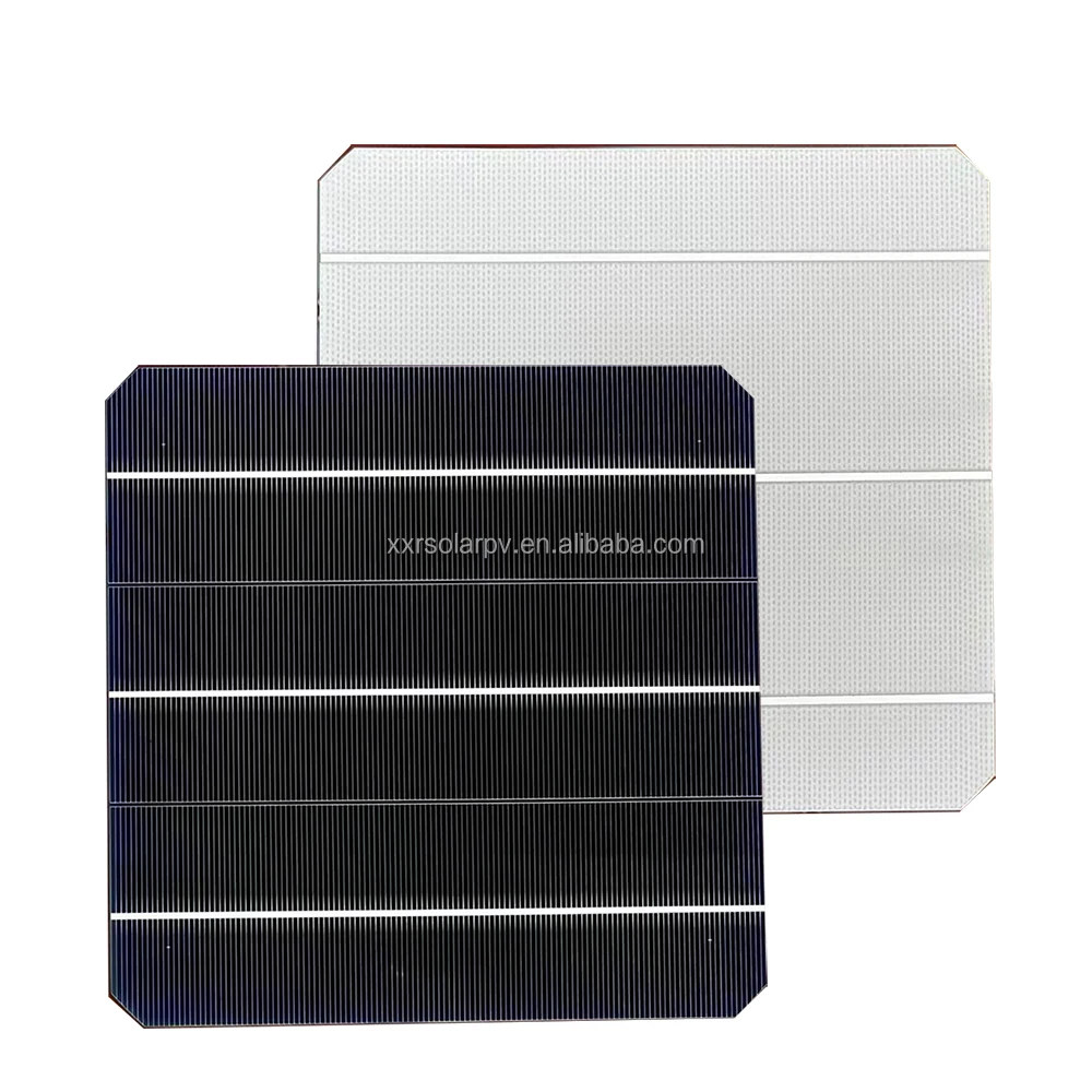 High Quality Efficiency 21.6% 5.92w Continuous Busbar Solar Cell 166mm 3bb Mono