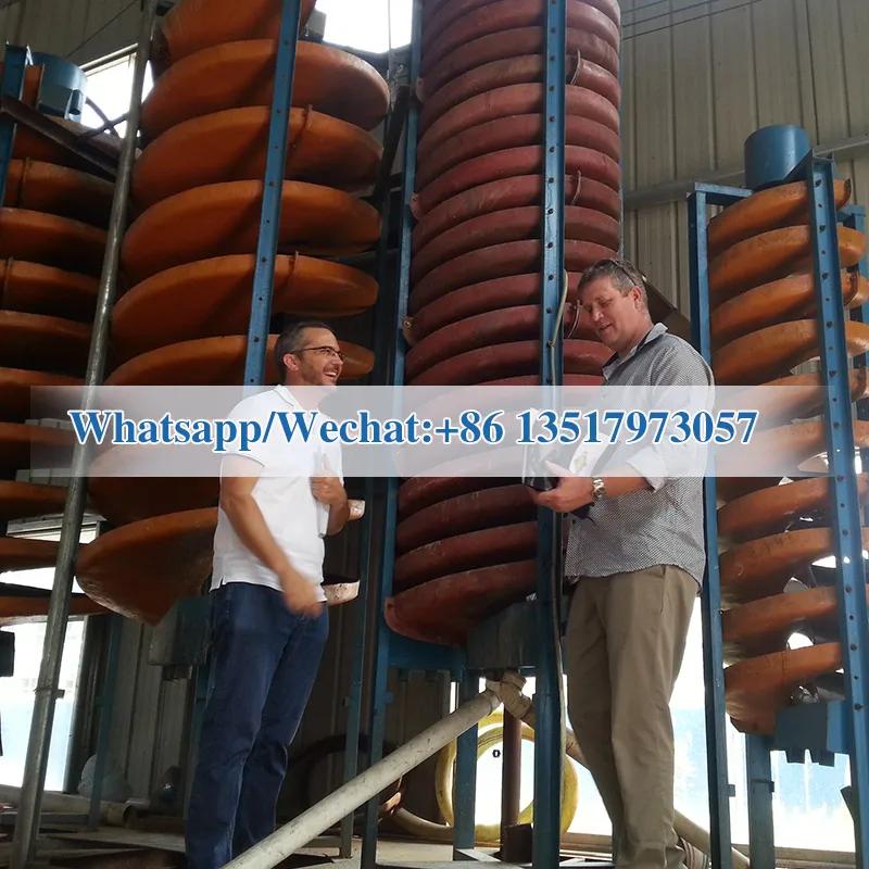 rutile zircon iron ore processing spiral concentrator