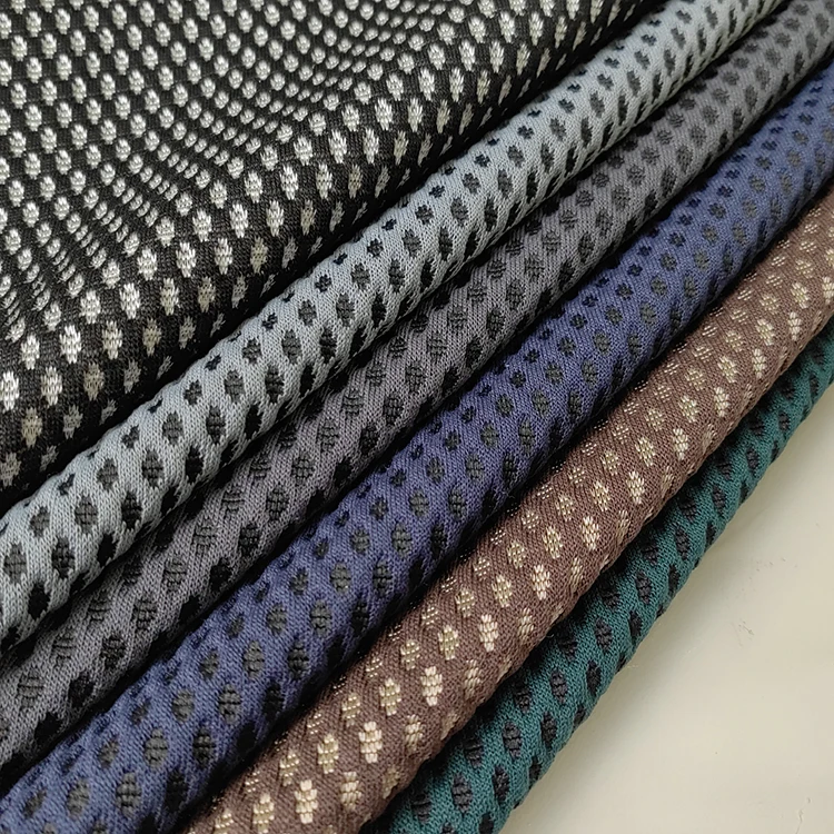 Professional Factory Atmospheric Dark Green 100% Polyester Knitted 3d Spacer Mesh Mattress Border Fabric