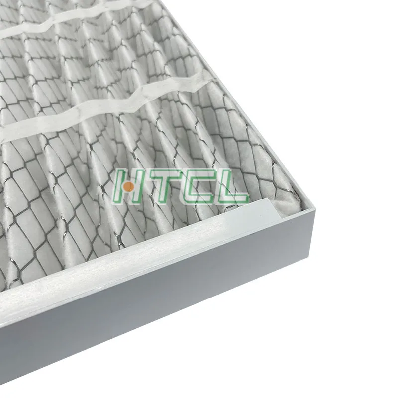 Factory Customized Hvac Furnace Air Conditioner Filter Prefilter ABS Plastic Frame Pleated Panel Ac Furnace Air Filter
