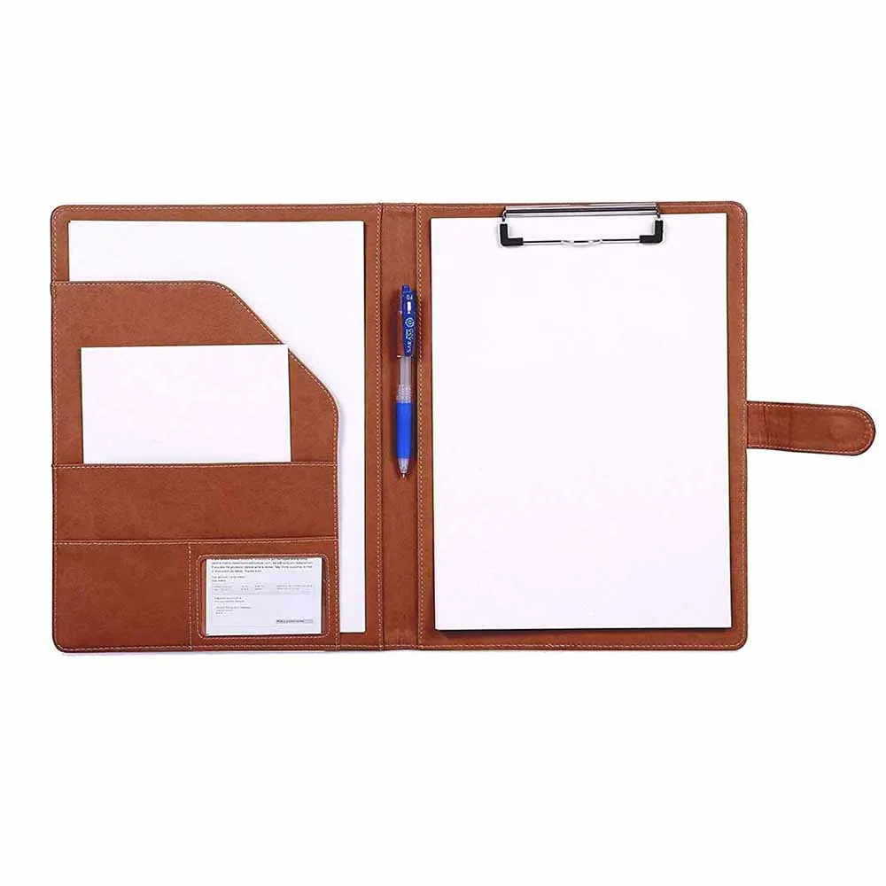 Wholesale Leather A4 Size Business School Office Conference Signature Padfolio Clipboard Folders Portfolio