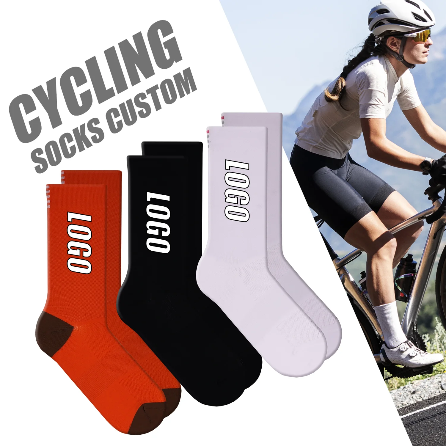 Custom brand Road Bike sports socks cmax custom Logo Bike Cycling Socks Bicycle socks