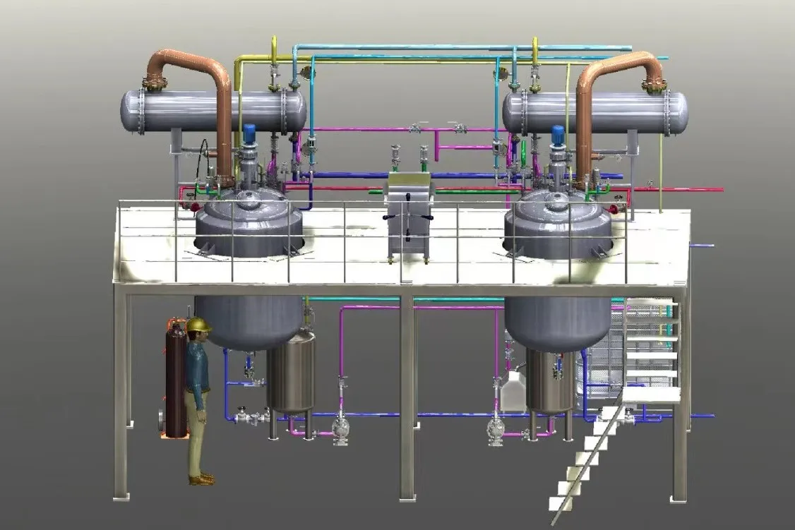 Reactor Tank System 1000 L Continuous Stirred Tank Reactor Chemical Reactor