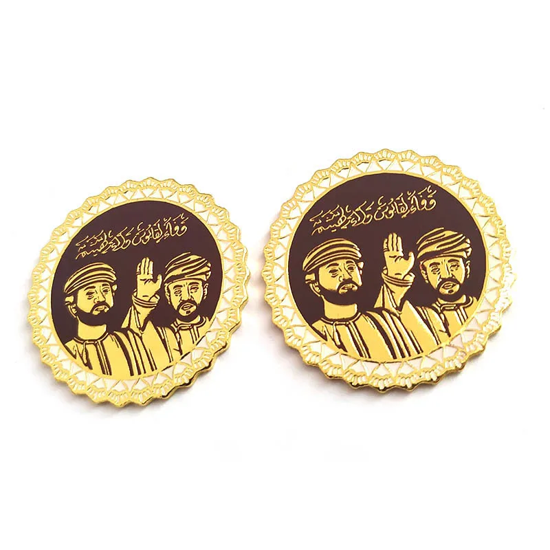 ASNY High-Quality Metal Gifts Souvenirs Custom Engraved Oman Metal People Badges