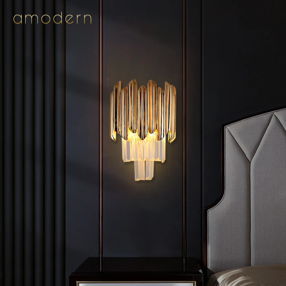 
new style special creative antique design led bed rooms crystal wall lights selling 