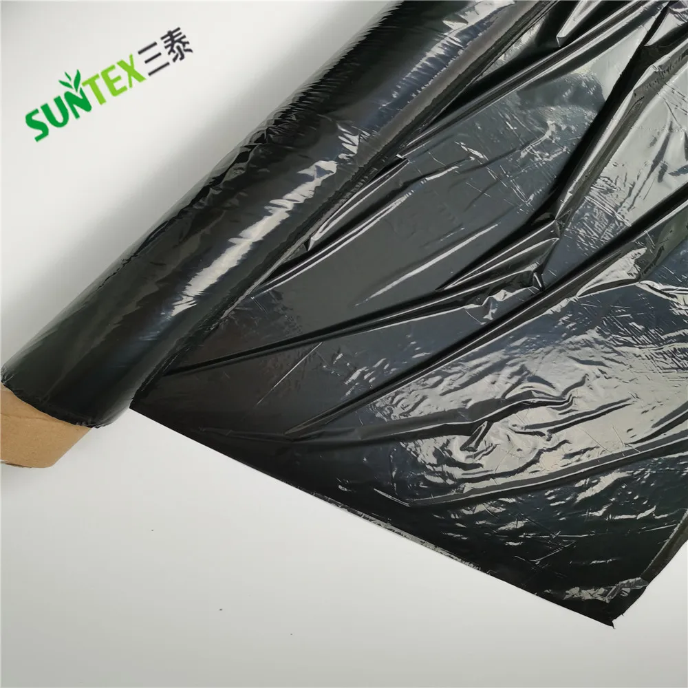 Пленка для Мульчирования 8 микрон черная из полиэтилена сельского